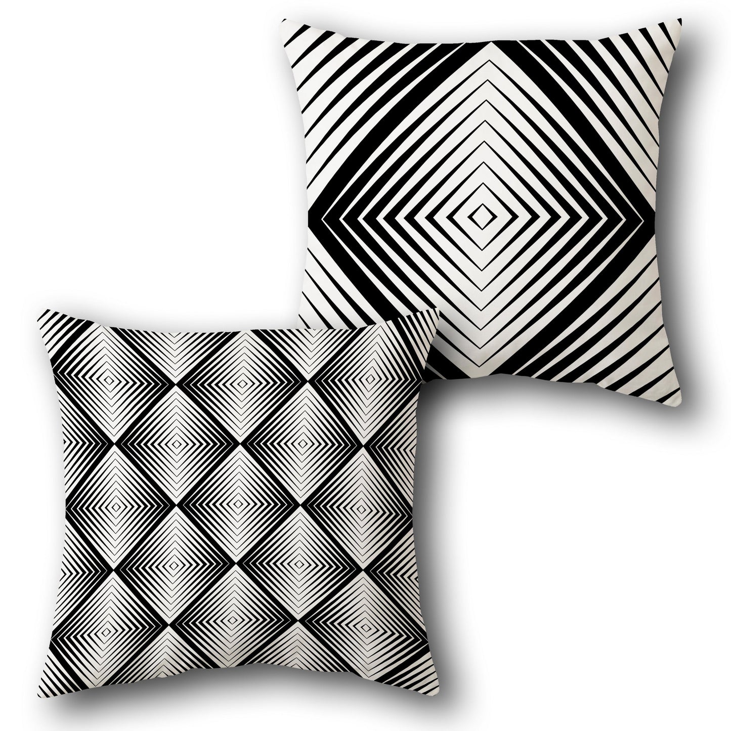 Diamond Ripple Design Single Cushion (Front & Back)