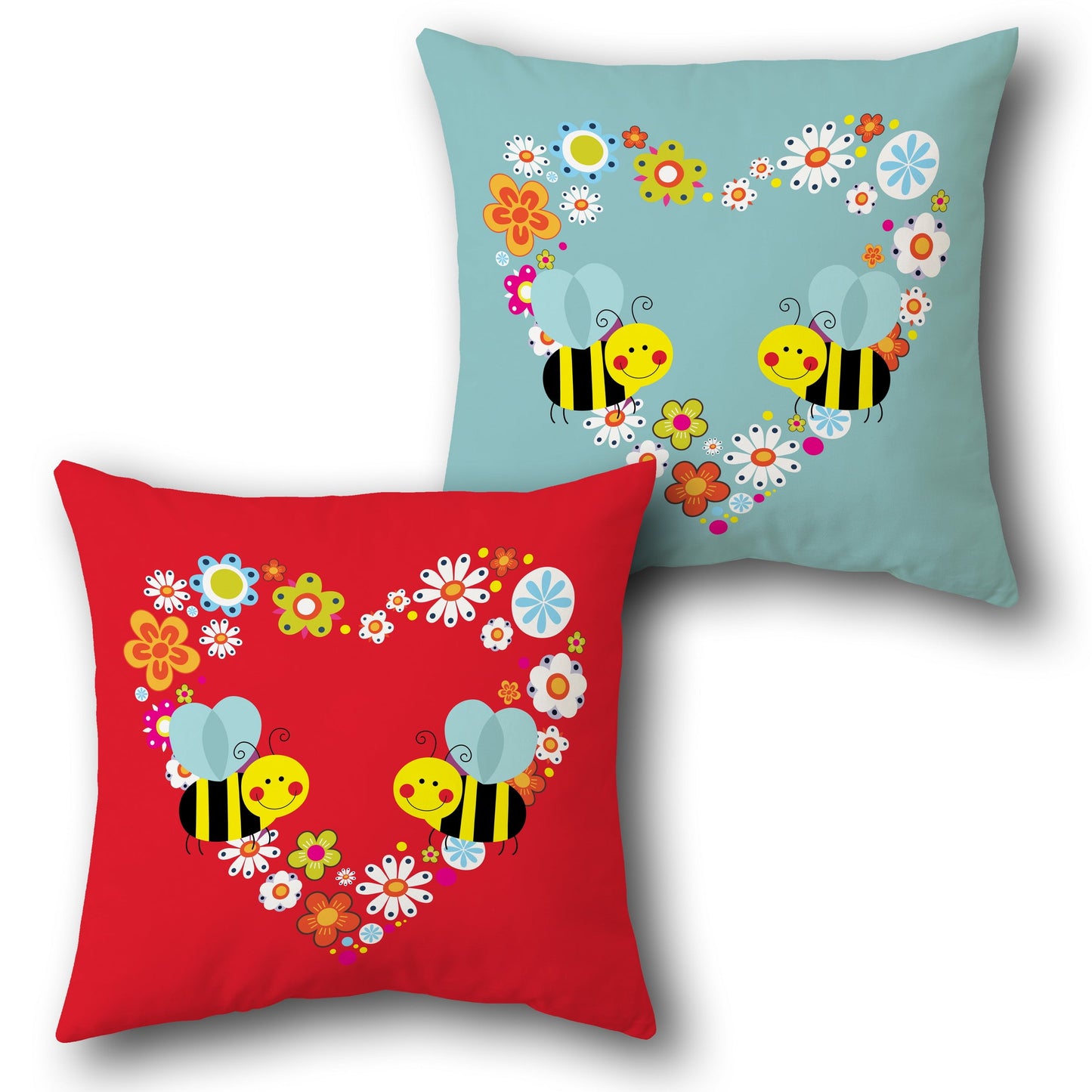 Bee My Love Design Cushion Single (Front & Back)