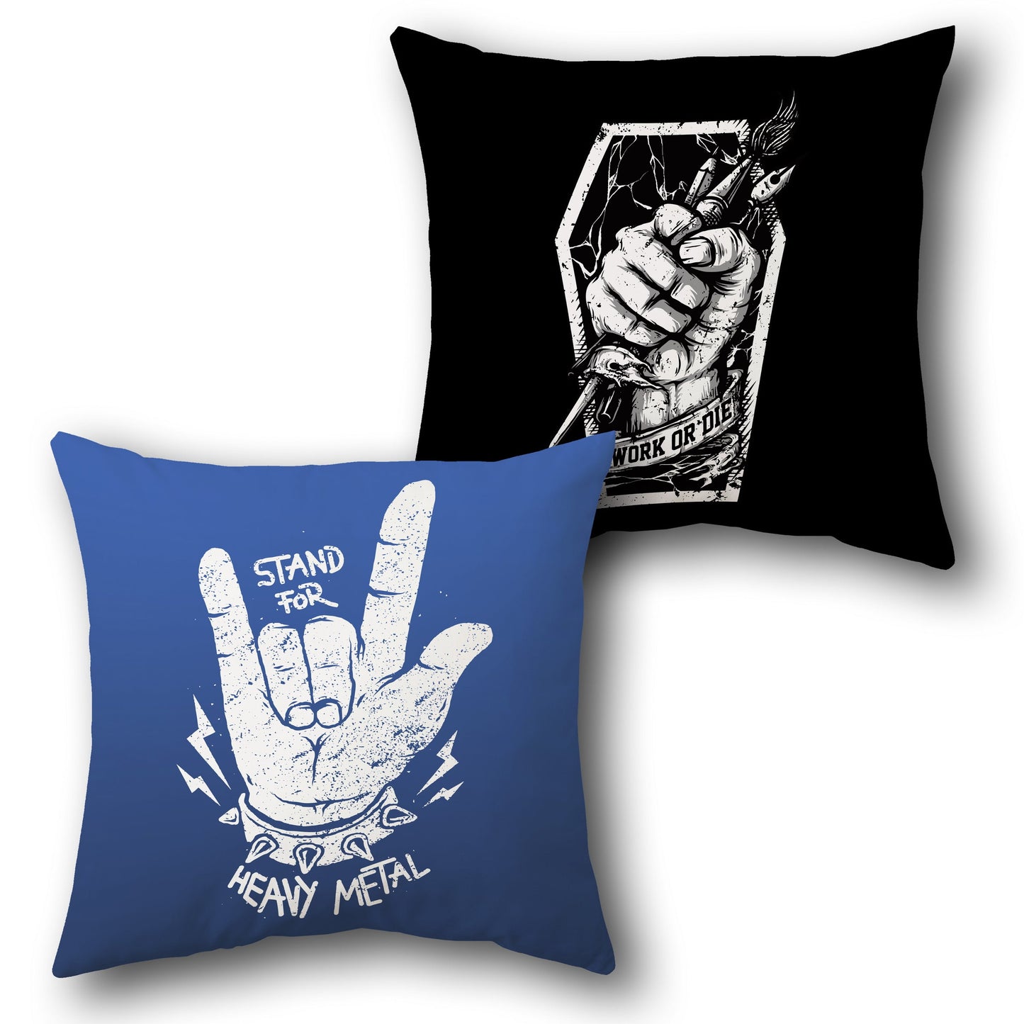 Rock & Rebel Graphic Design Cushion Single (Front & Back)