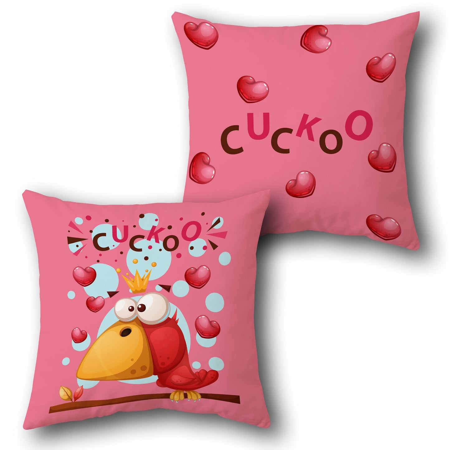 Cuckoo Parrot Design Cushion Single (Front & Back)