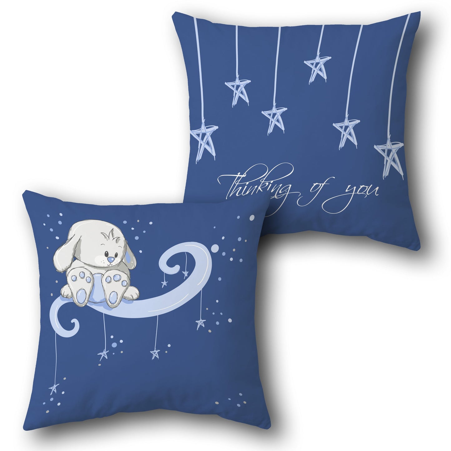 Thinking of You Starry Night Design Cushion Single (Front & Back)