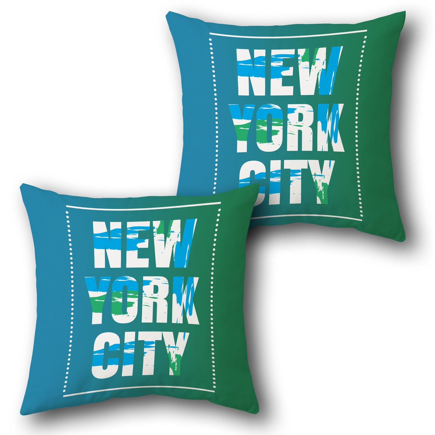 New York City Splash Design Cushion Single (Front & Back)
