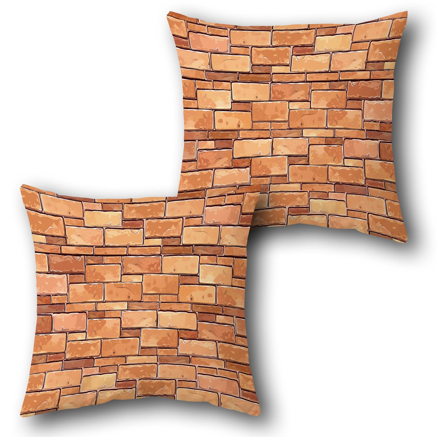 Brick Wall Design Cushion Single (Front & Back)
