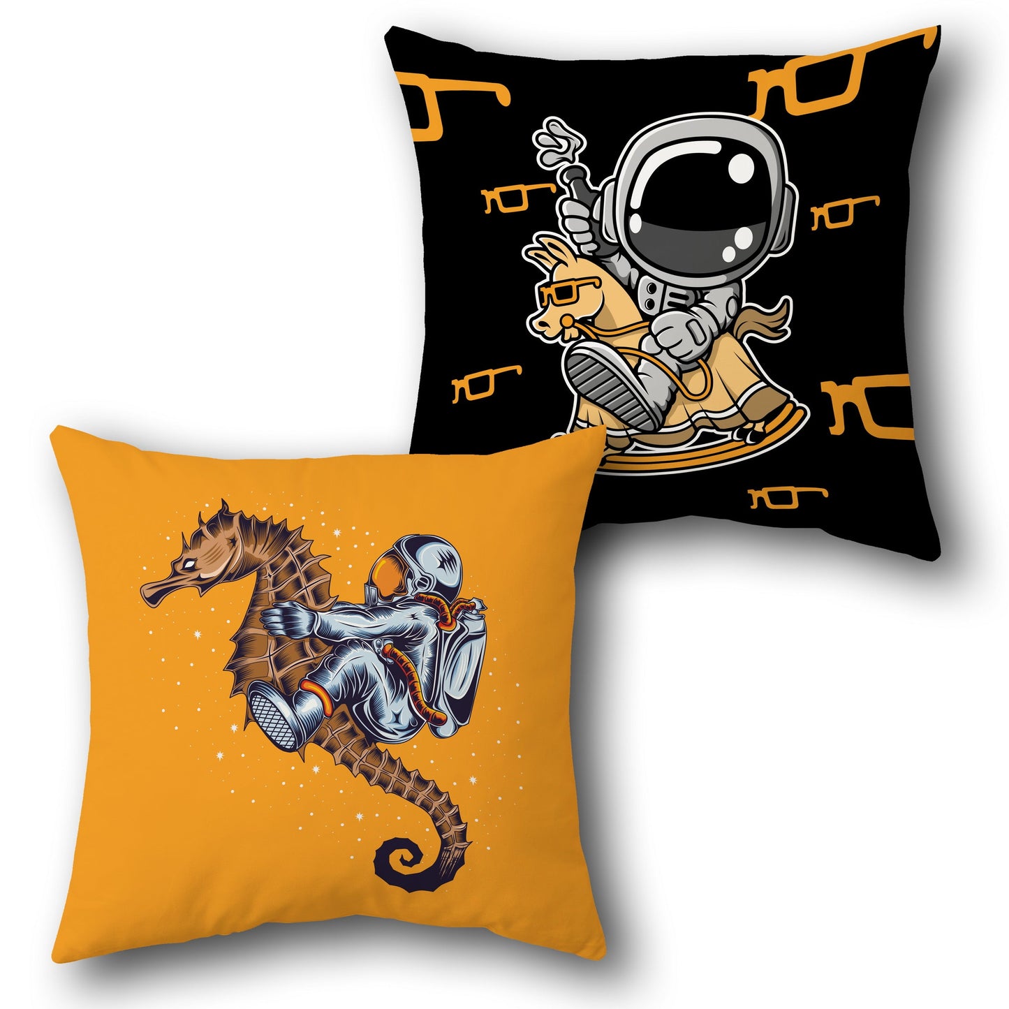 Galactic Rider Design Cushion Single (Front & Back)