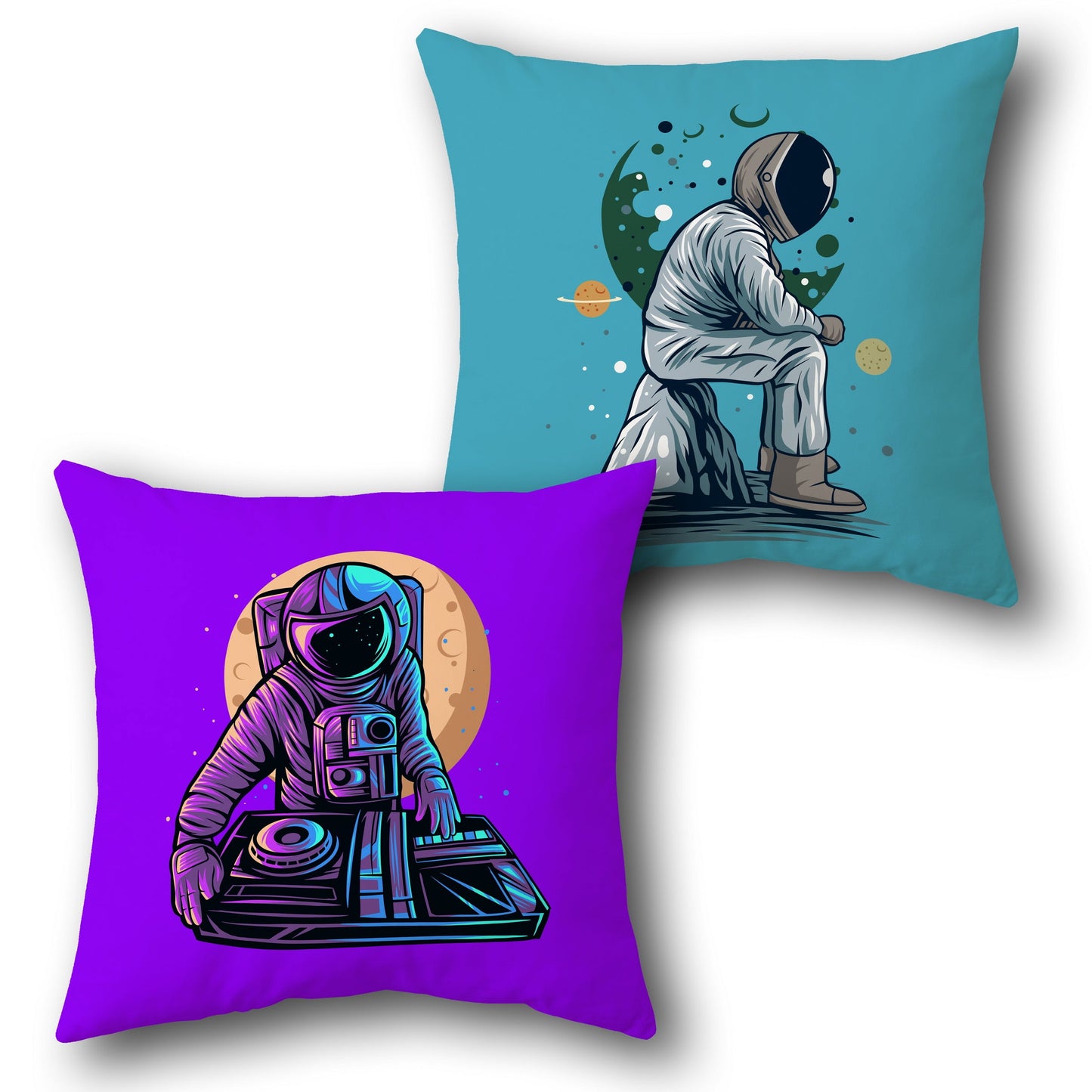 Space Vibes Astronaut Cushion (Single Piece | Front & Back Design)