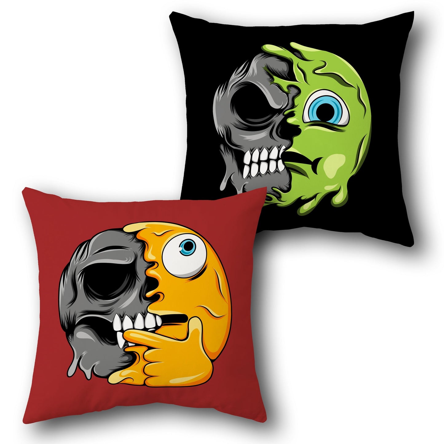 Think Twice Skull – Cushion (Single Piece | Front & Back Design)