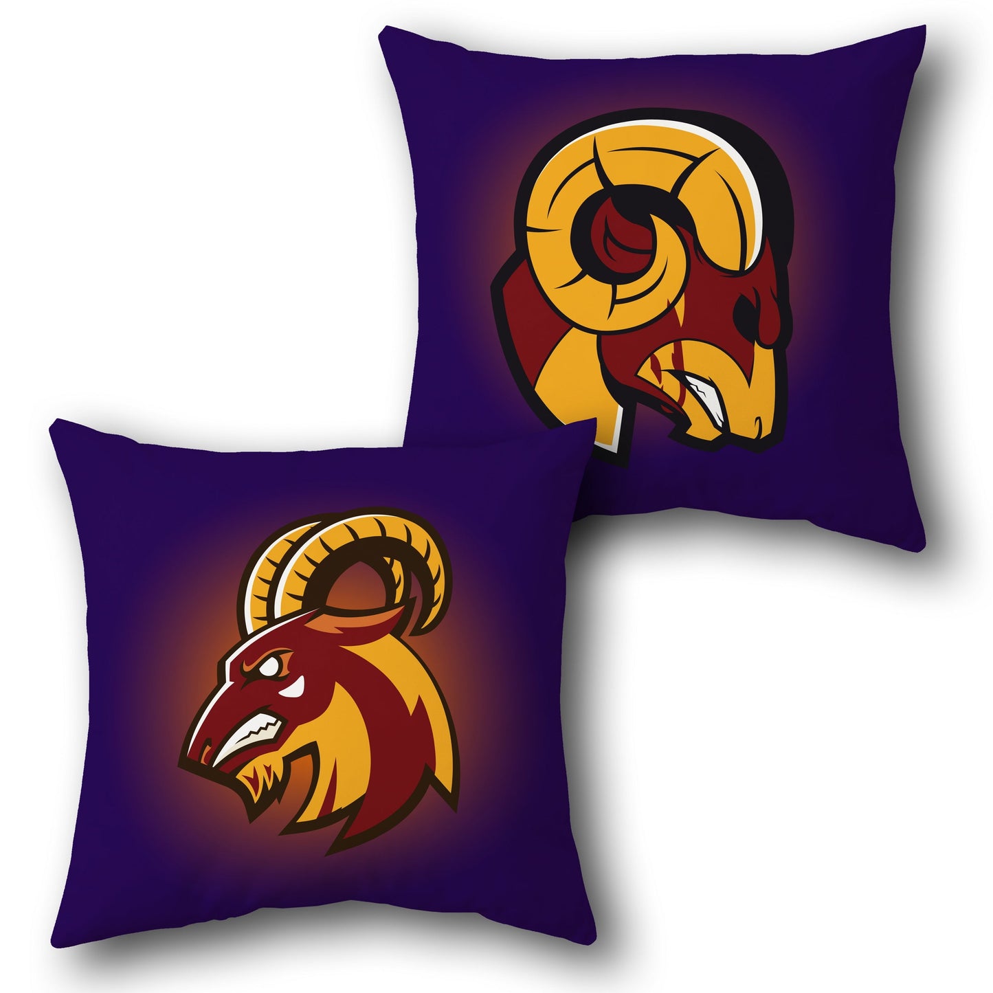 Fiery Ram Cushion (Front & Back Design)