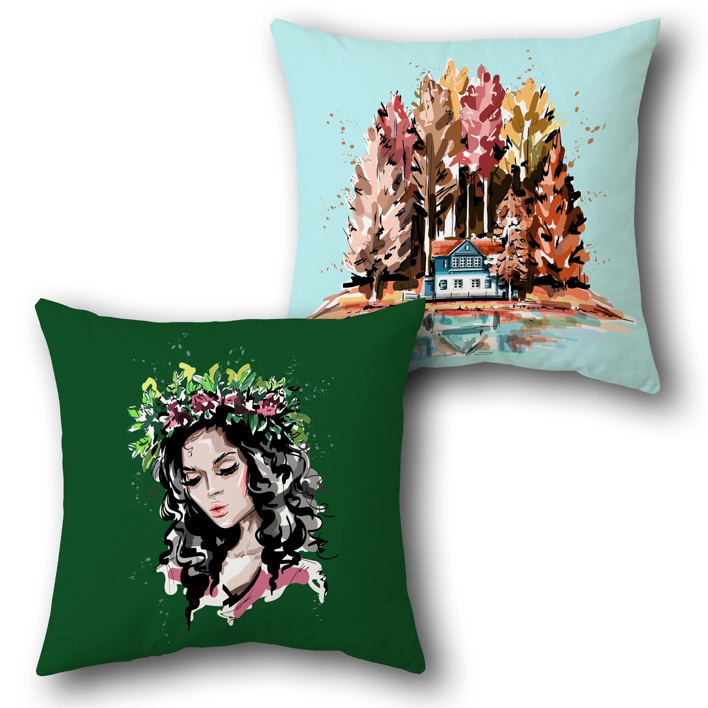 Nature Lady Cushion (Front & Back)