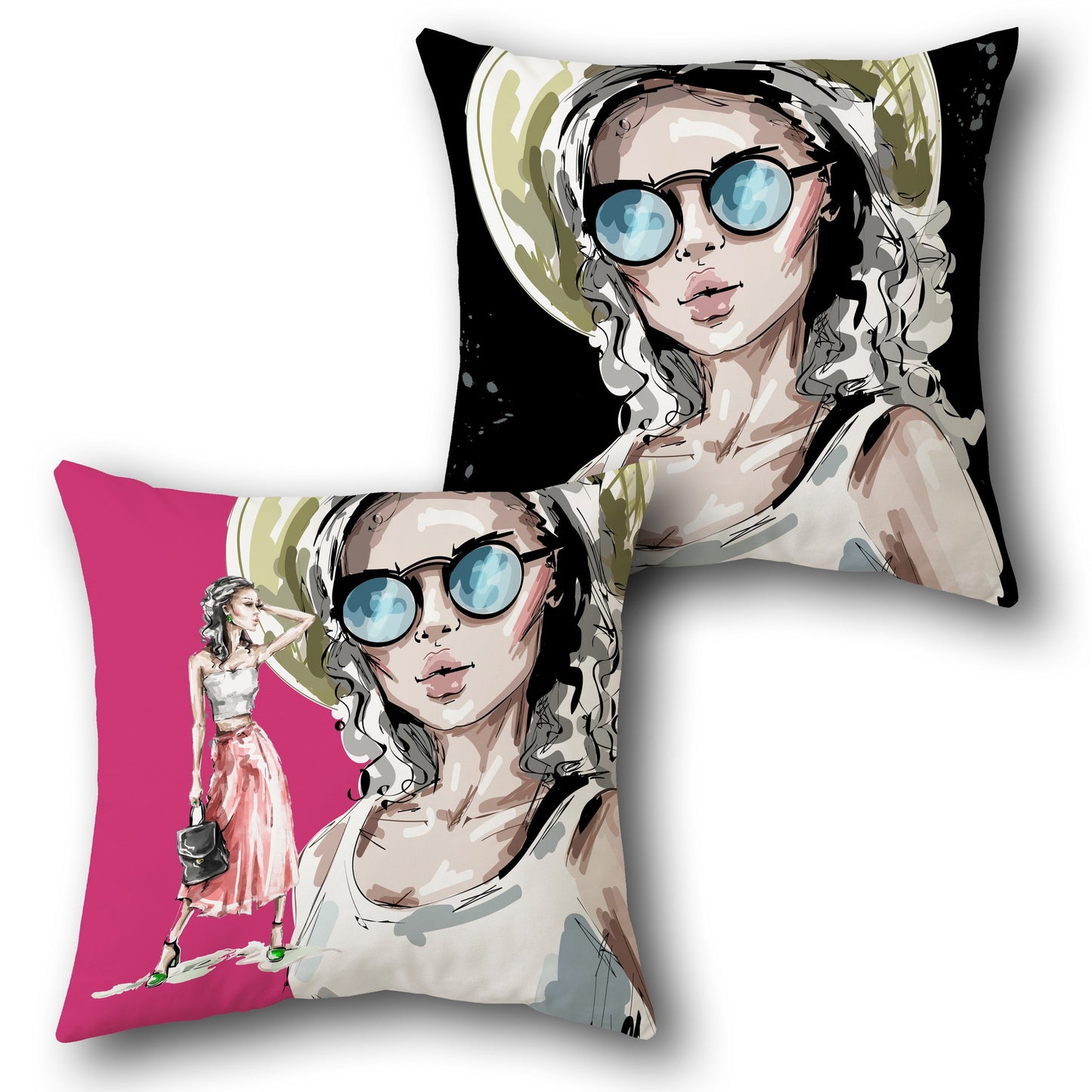 Summer Lady Cushion (Front & Back)