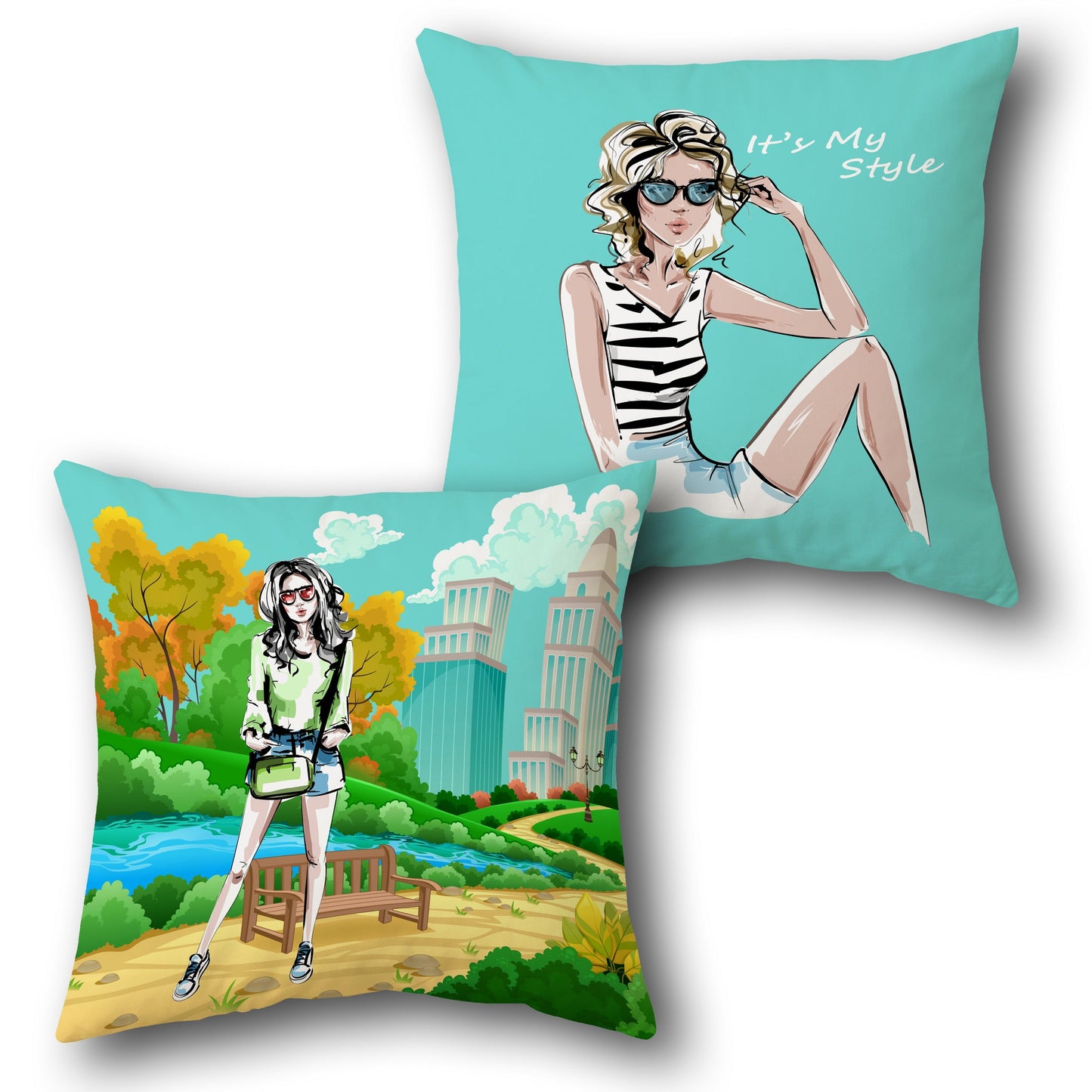 Park Lady Cushion (Front & Back)