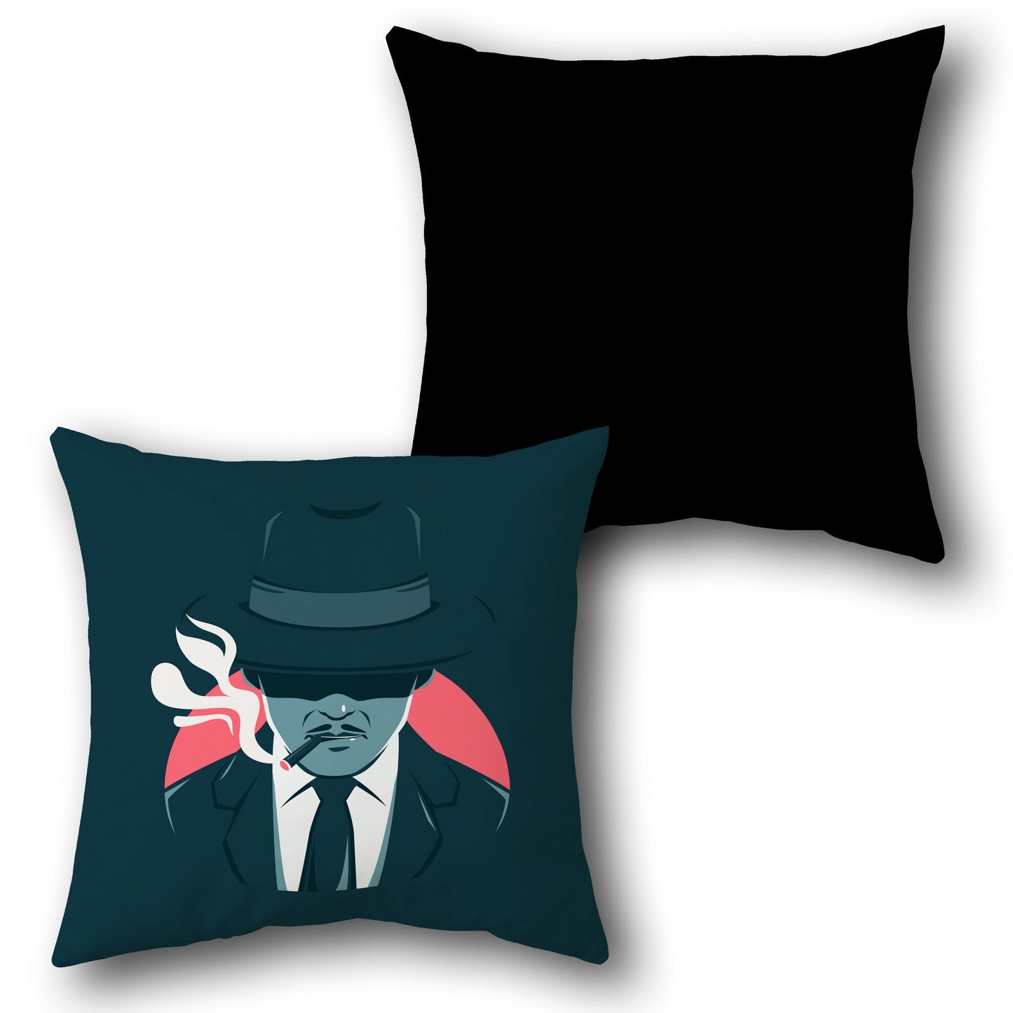 Noir Detective Cushion (Front & Back)