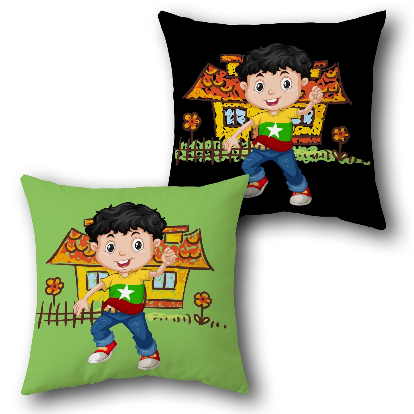 Happy Kid Cushion (Front & Back)
