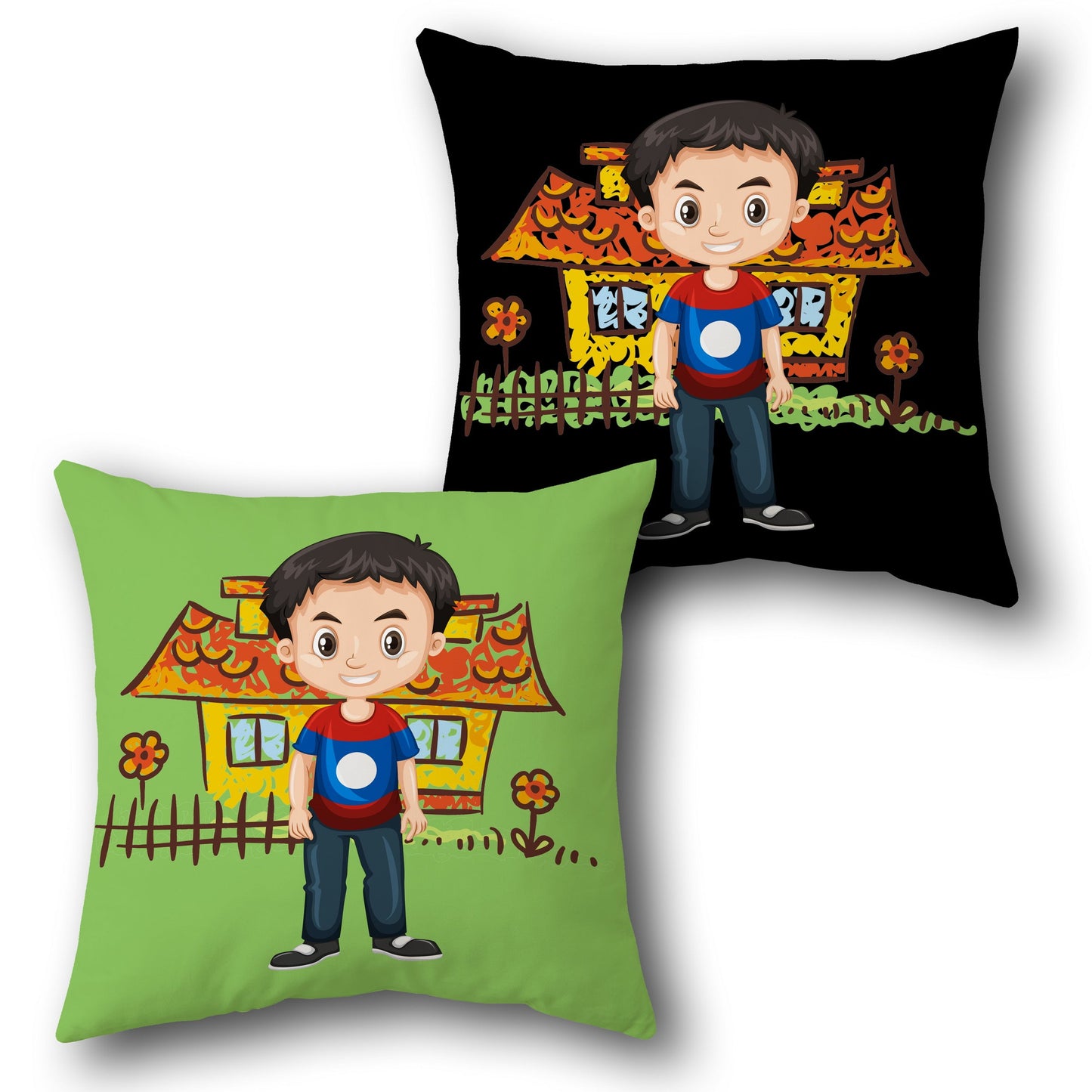Smiling Kid Cushion (Front & Back)
