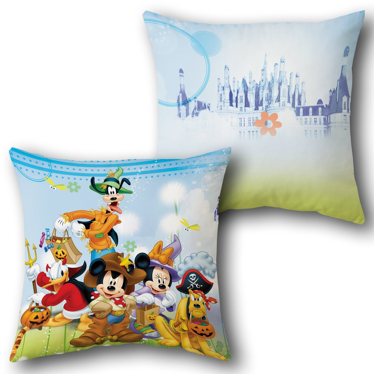 Disney Halloween Party Design Cushion Single (Front & Back)