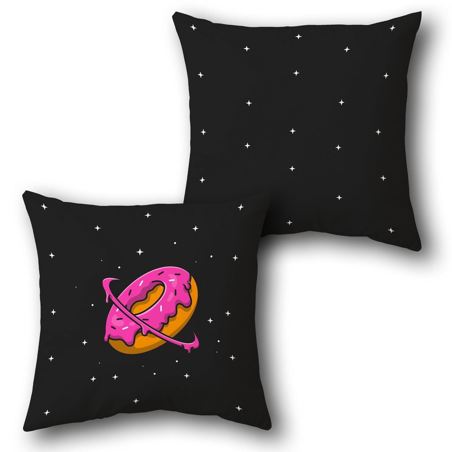 Donut Galaxy Design Cushion Single (Front & Back)