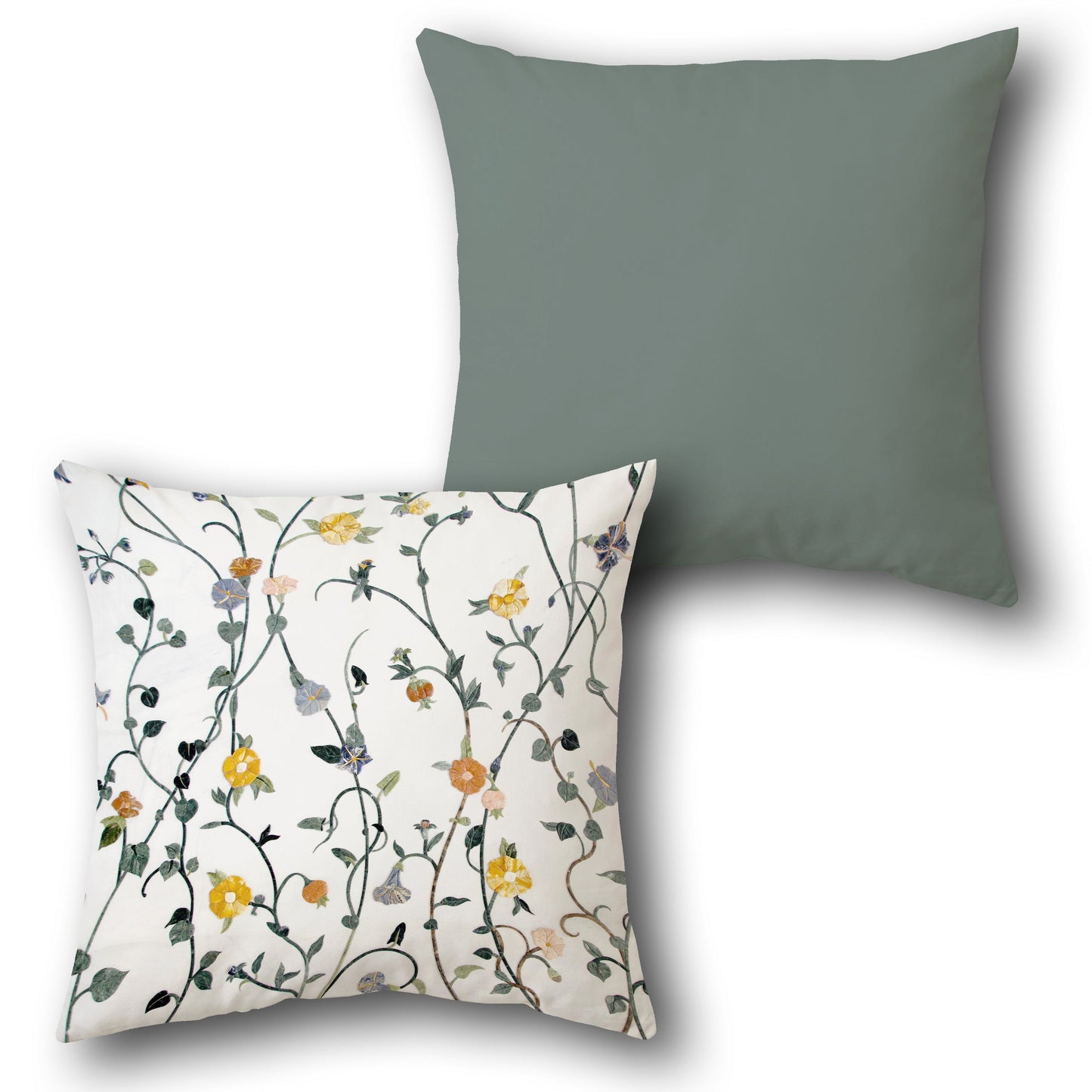 Orange Orchard Design Cushion Single (Front & Back)
