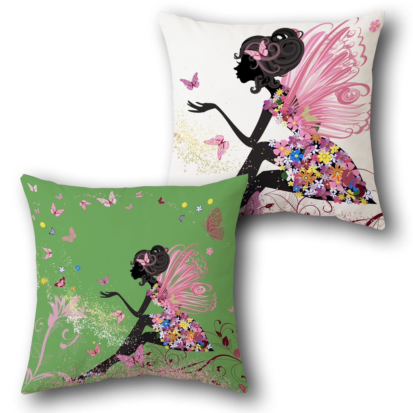 Fairy Garden Decorative Design Cushion Single (Front & Back)