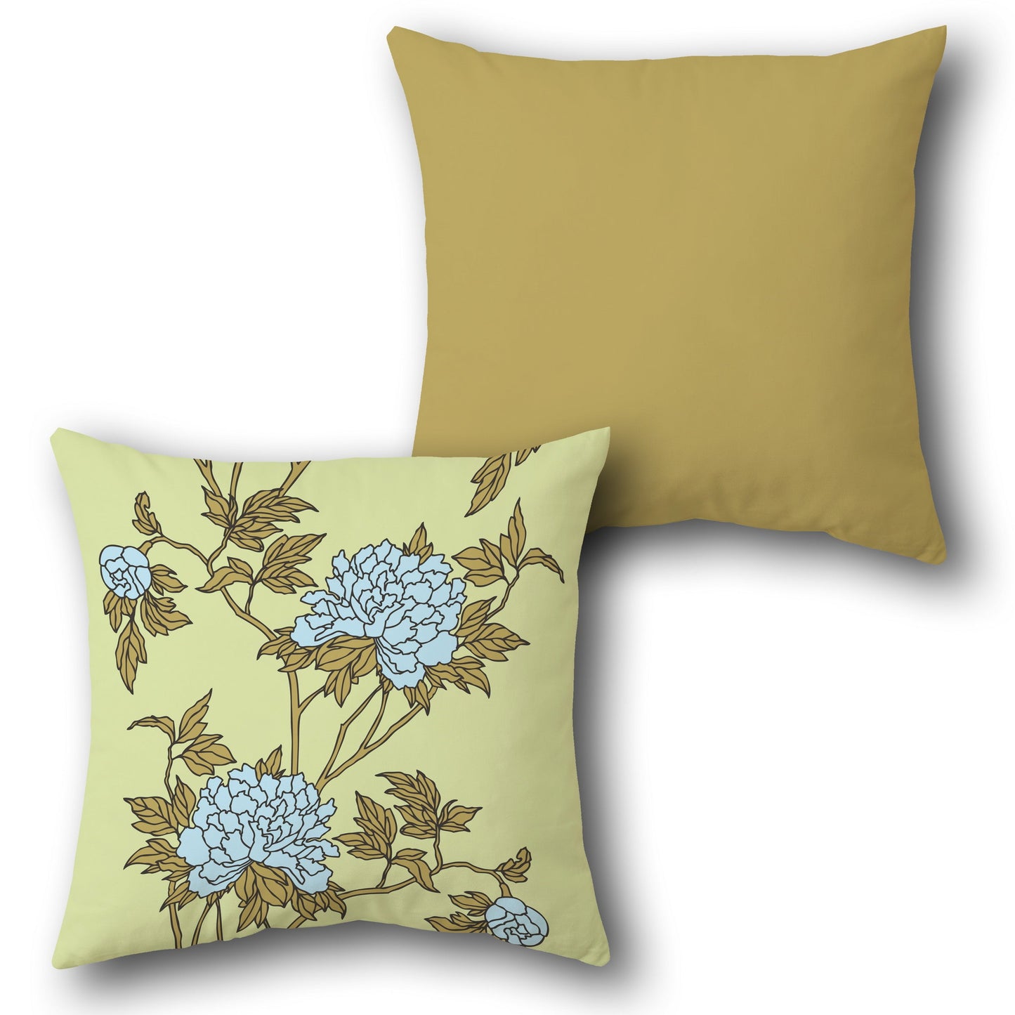 Soft Floral Design Cushion Single (Front & Back)