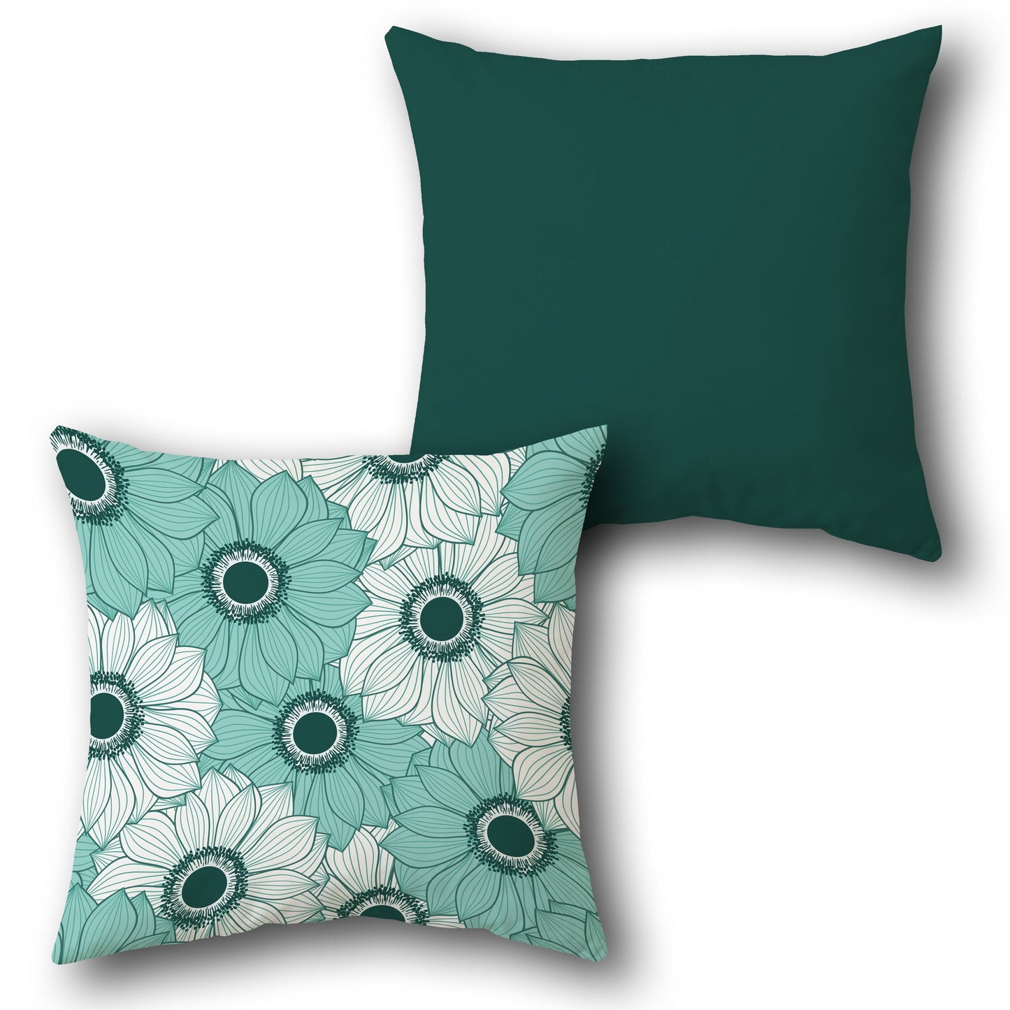Floral Burst Design Cushion Single (Front & Back)