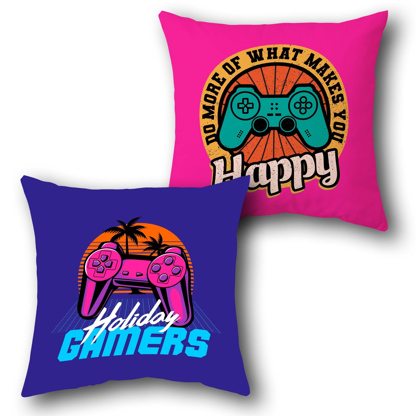 Retro Gamer Vibes Cushion – Single (Front & Back)