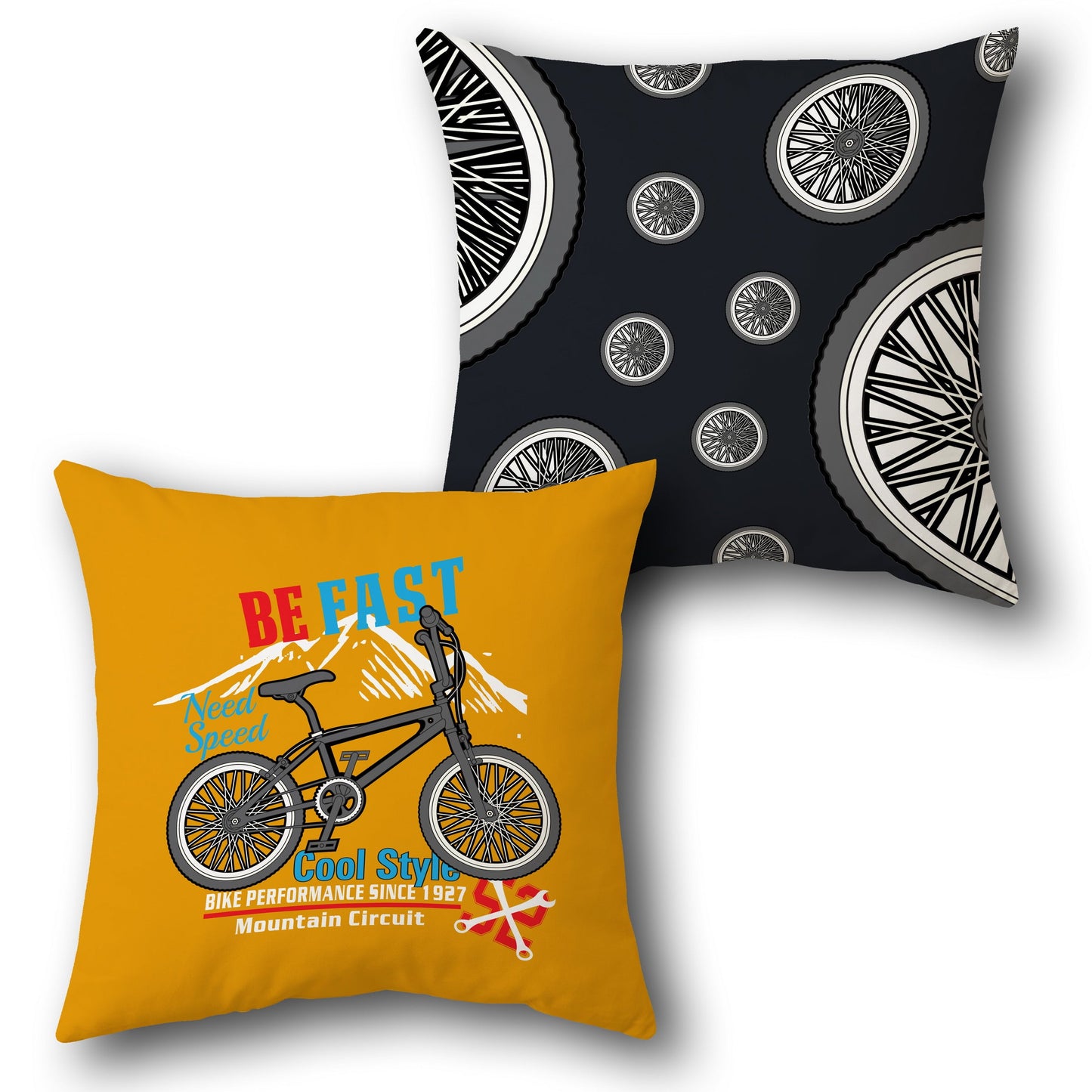Be Fast Bike Rally Cushion (Single, Front & Back)