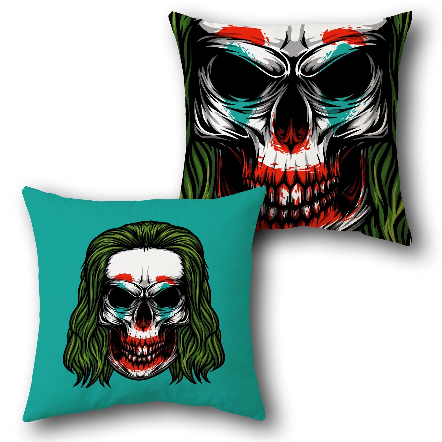 Joker Skull Dual-Side Single Cushion (Front & Back)