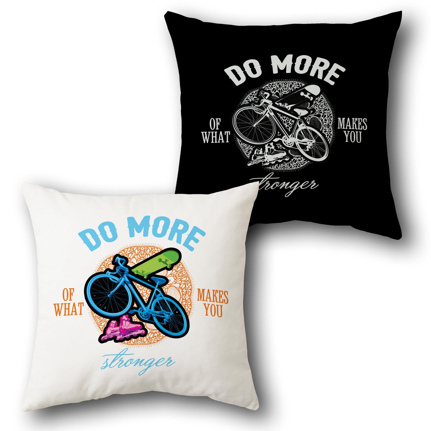 Do More Motivational Dual-Side Single Cushion (Front & Back)