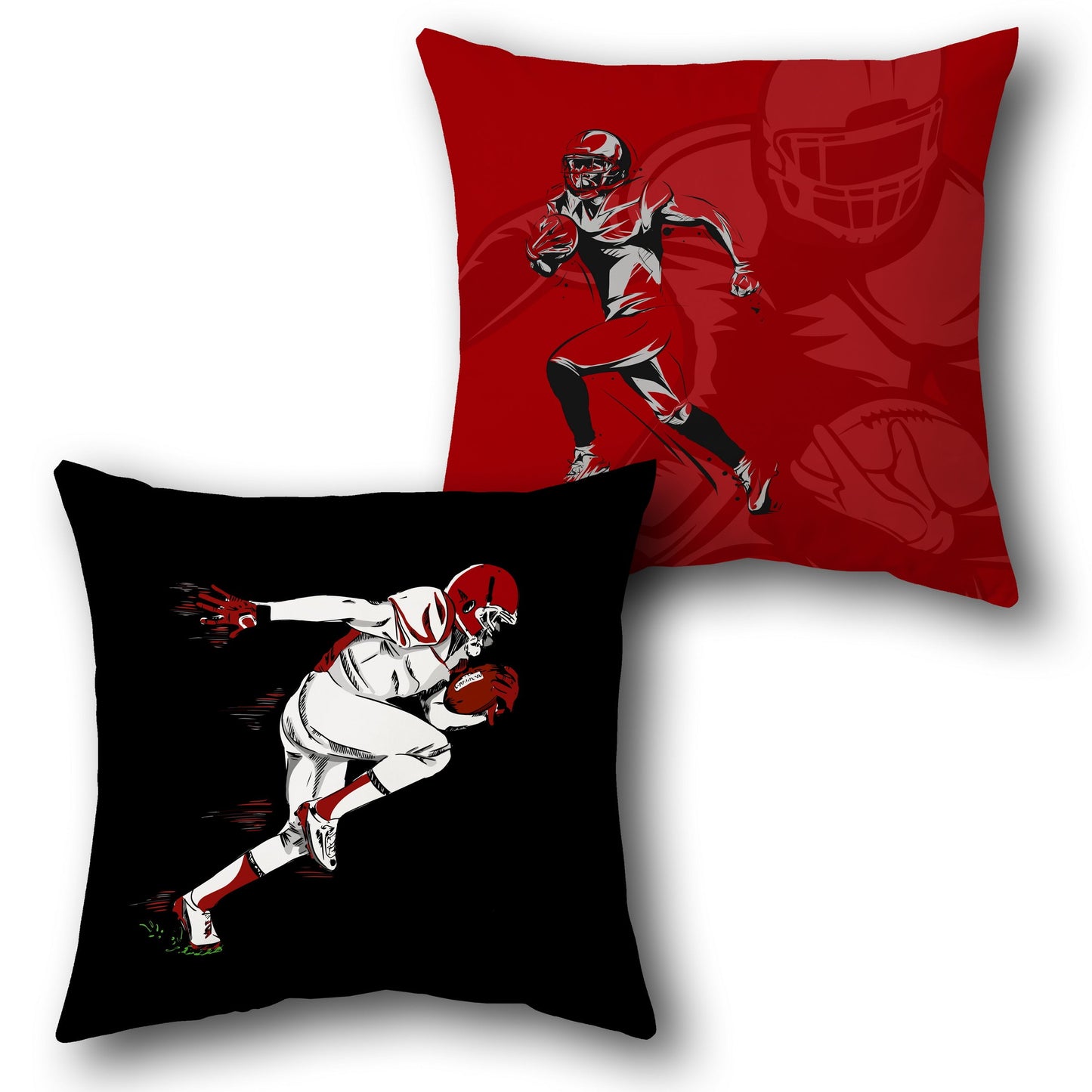 "Football Action Cushion (Front & Back)"