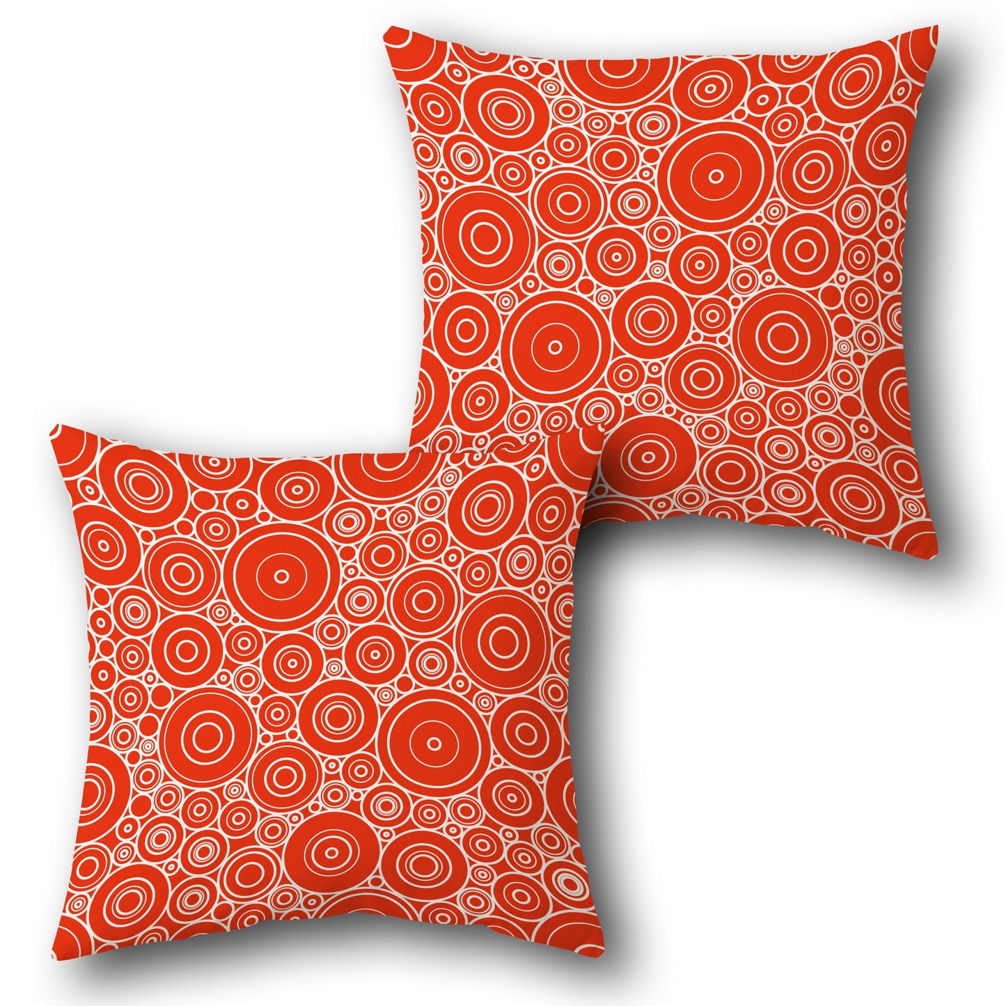 Retro Pop-Circles Design Cushion Single (Front & Back)