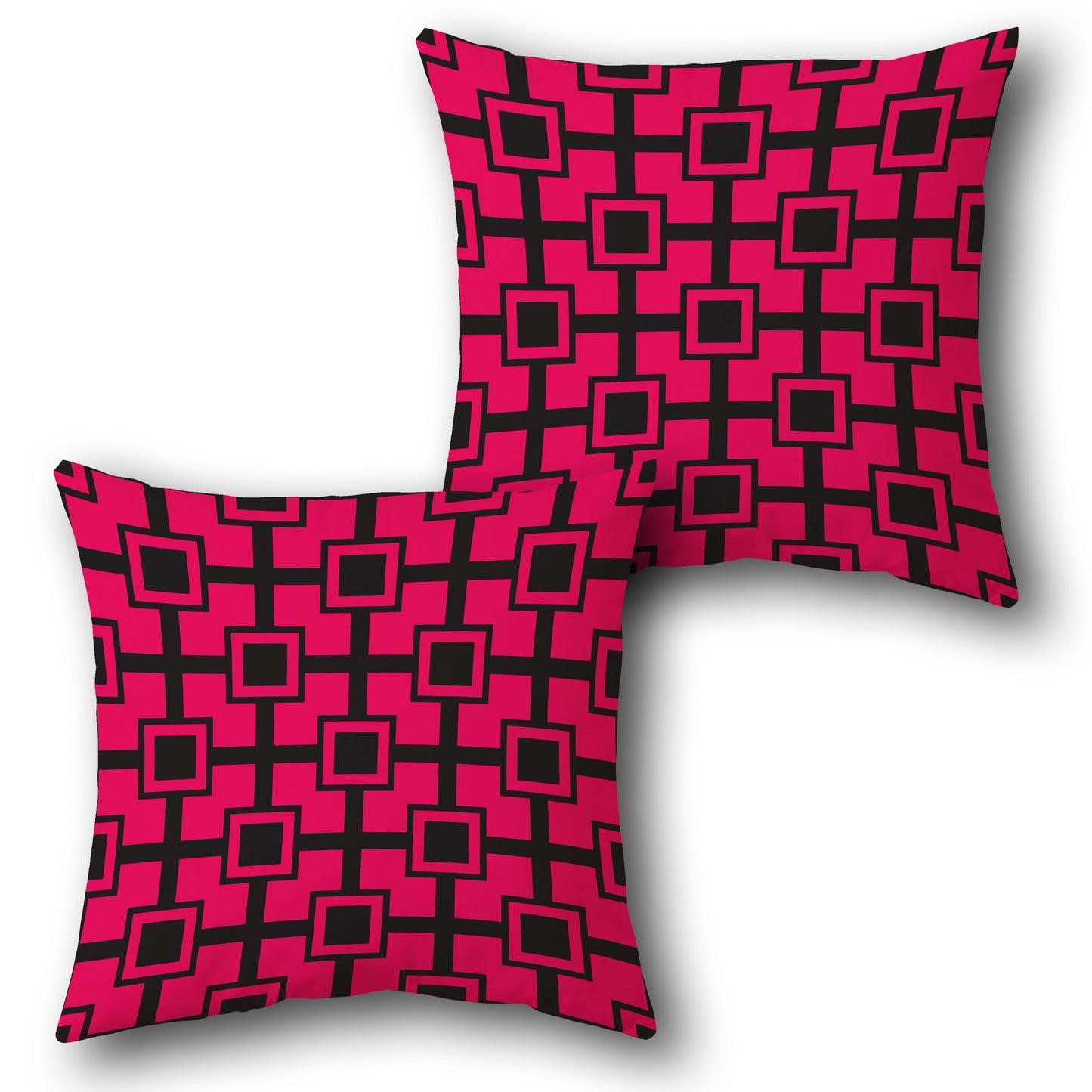 GeoPop Pink Design Cushion Single (Front & Back)