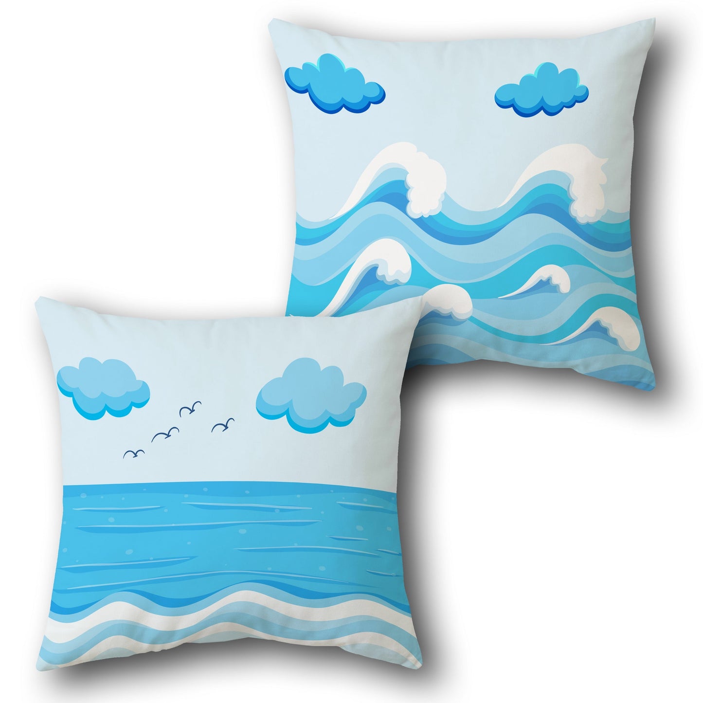 Ocean Breeze Design Cushion Single (Front & Back)