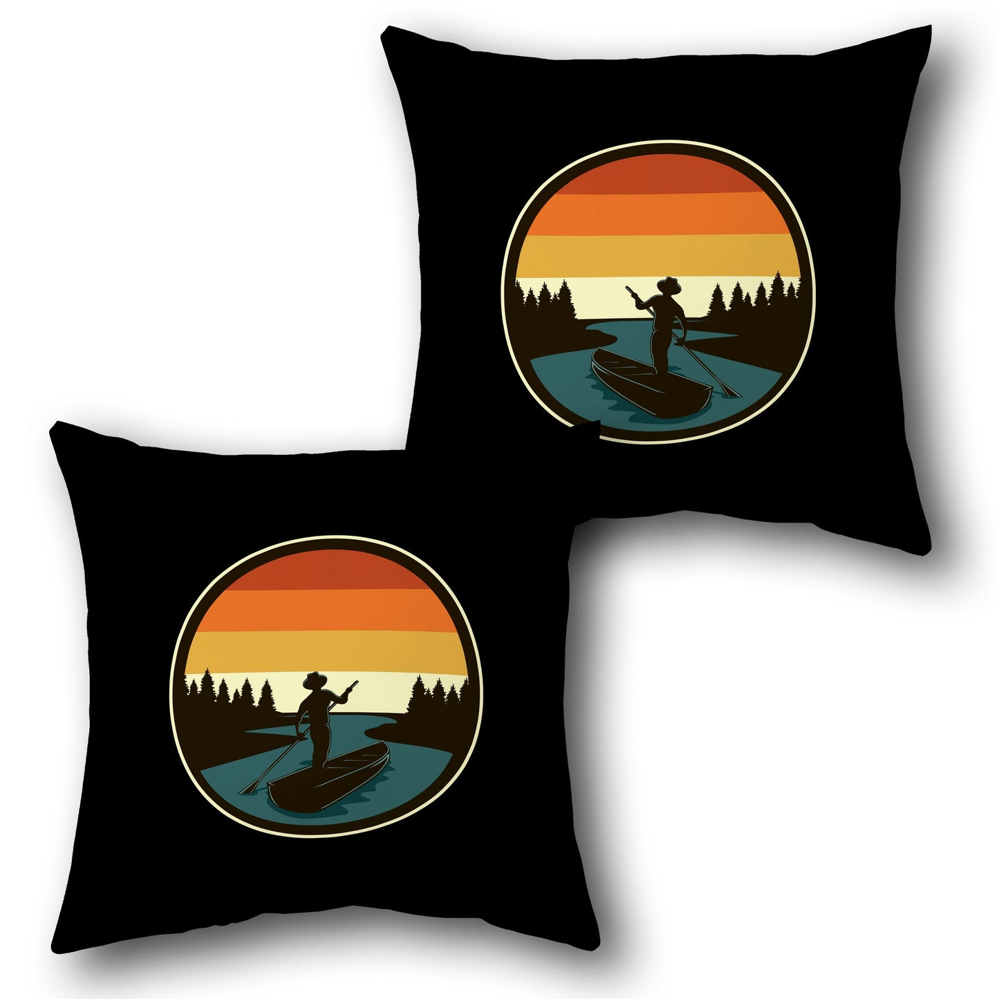 Sun Canoe Adventure Design Cushion Single (Front & Back)