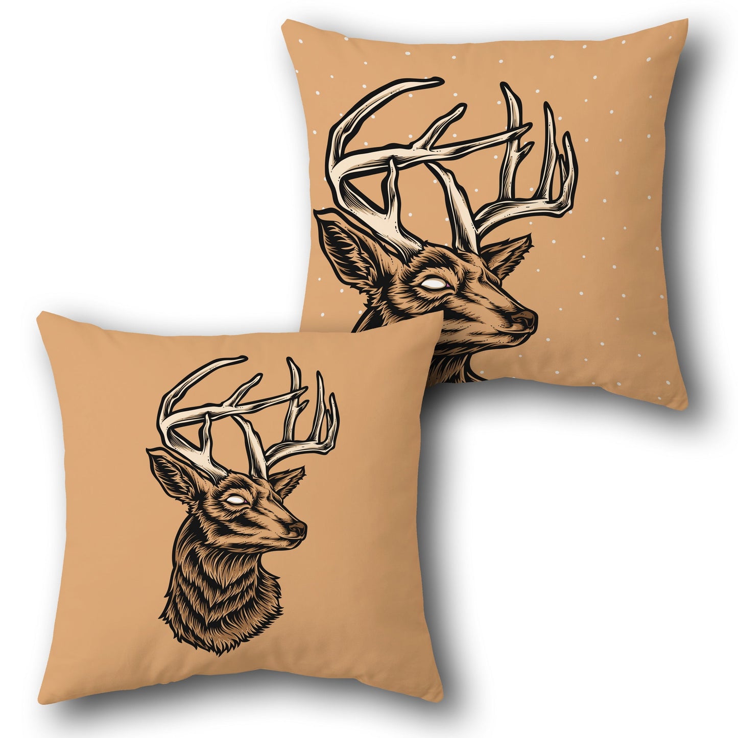 Vintage Santa Throw - Red Design Cushion Single (Front & Back)