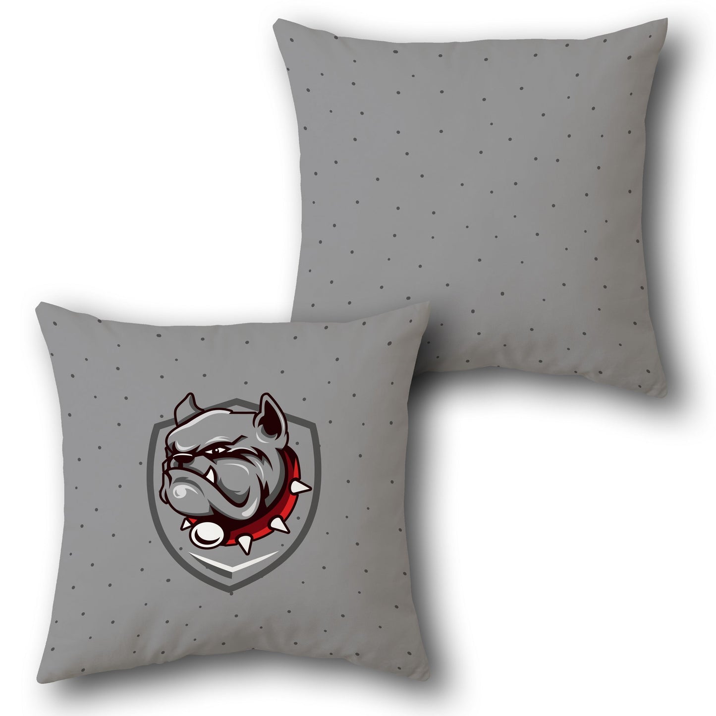 Bulldog Grit Throw Design Cushion Single (Front & Back)