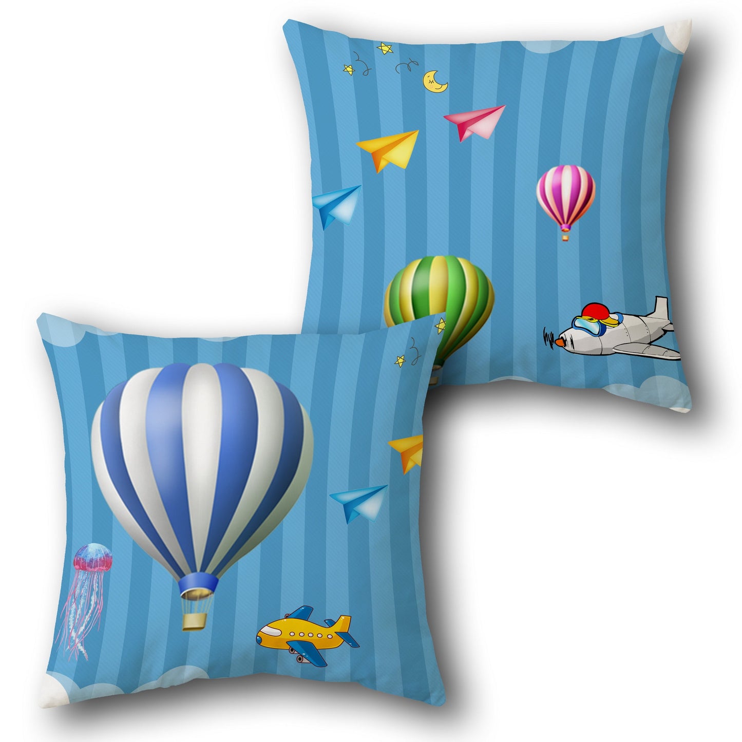 Vintage Flower Market Design Cushion Single (Front & Back)