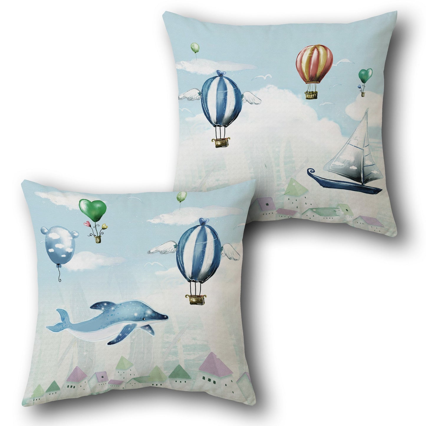 Farmers Market Design Cushion Single (Front & Back)