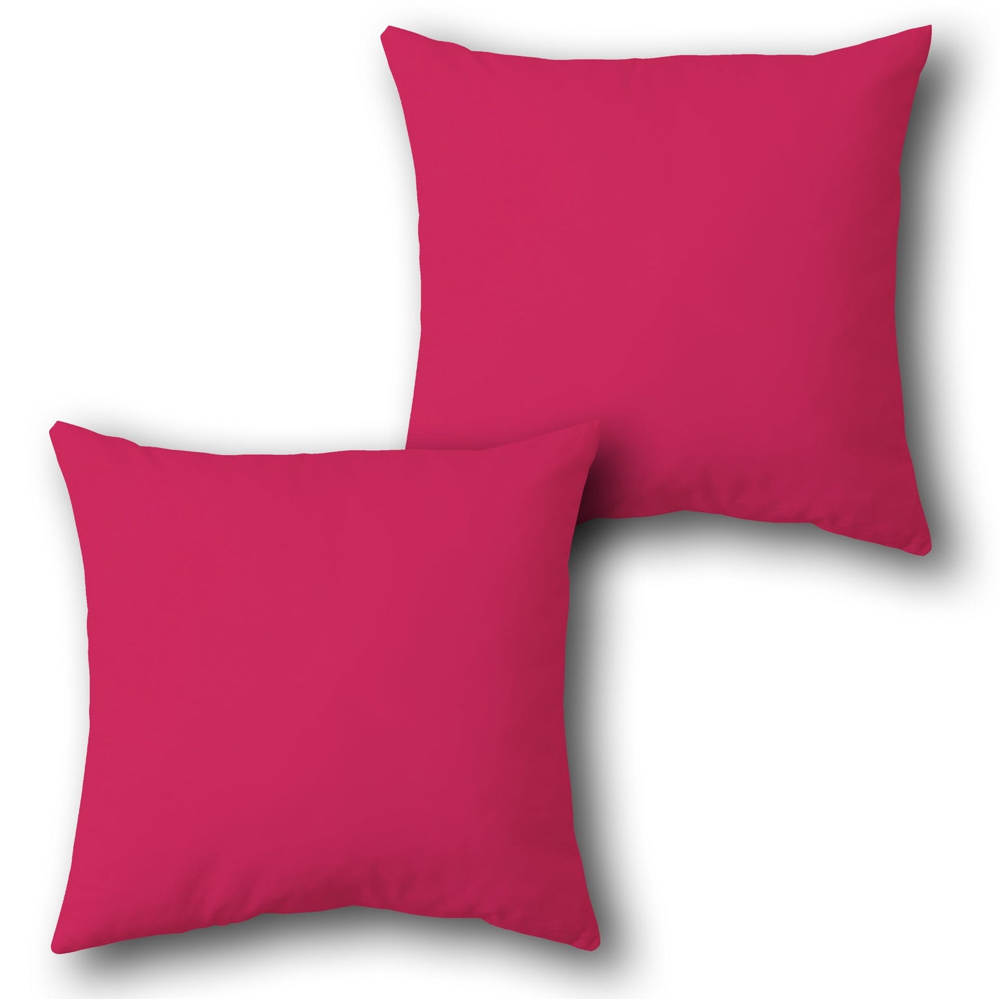 Plain Throw Cushion Single (Front & Back)- Solid Magenta