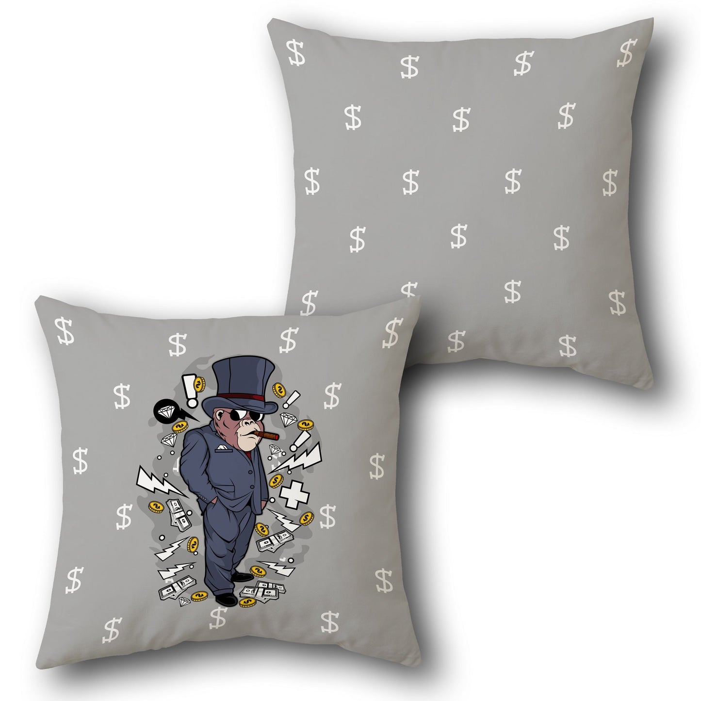 Money Boss Design Cushion Single (Front & Back)