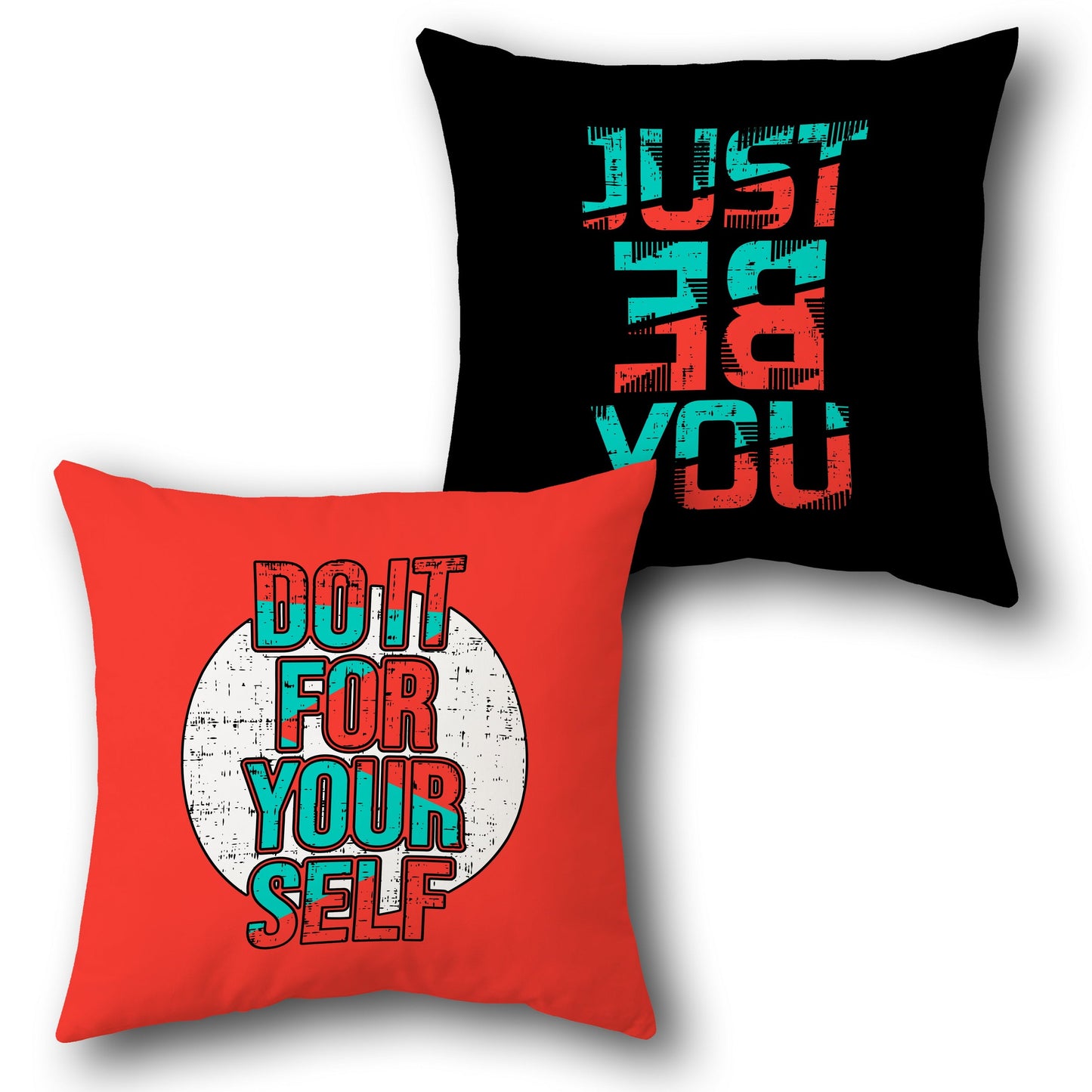 "Dream Big Work Hard & Stay Positive Cushion (Front & Back)"