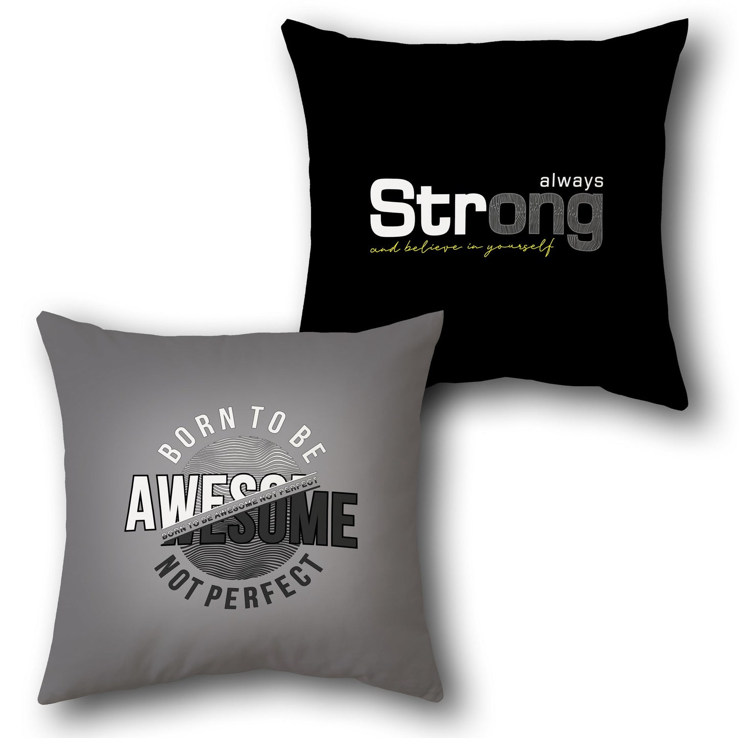 "Awesome and Strong" Cushion (Front & Back)