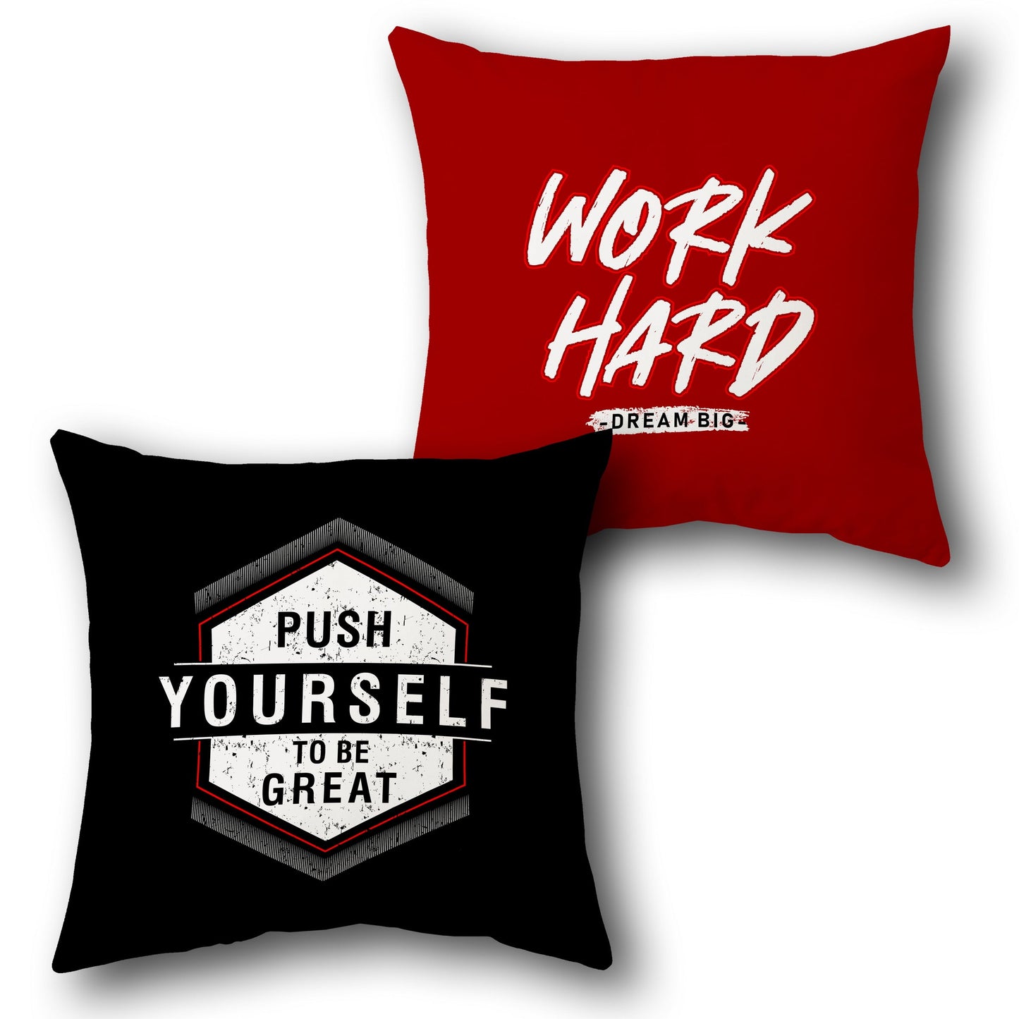 "Work Hard Dream Big" Cushion (Front & Back)
