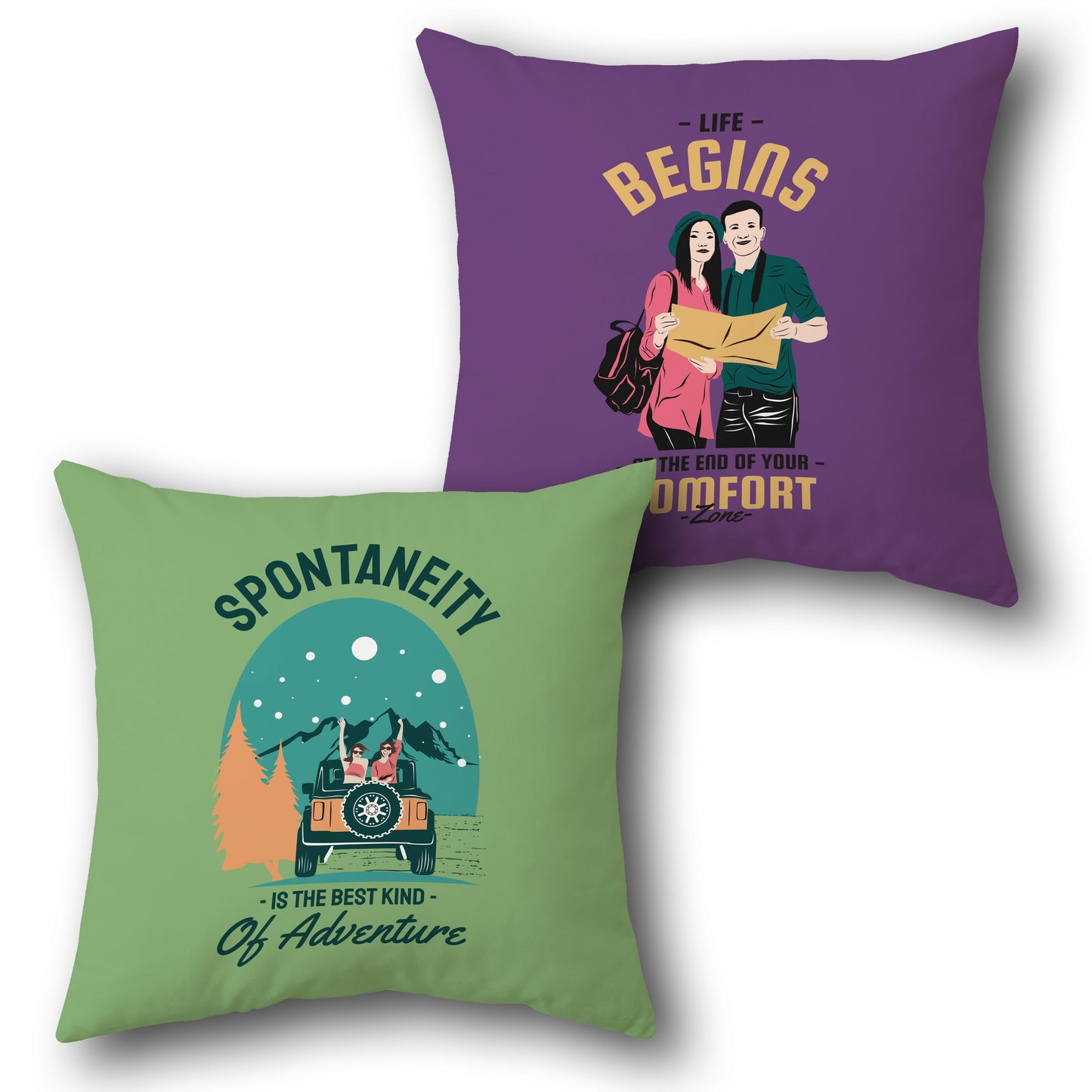 Travel the World Cushion (Front & Back)