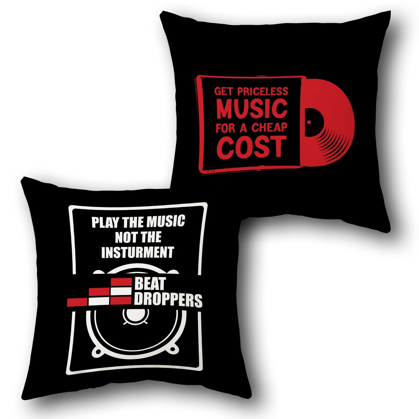 "Beat Dropper" Cushion (Front & Back)