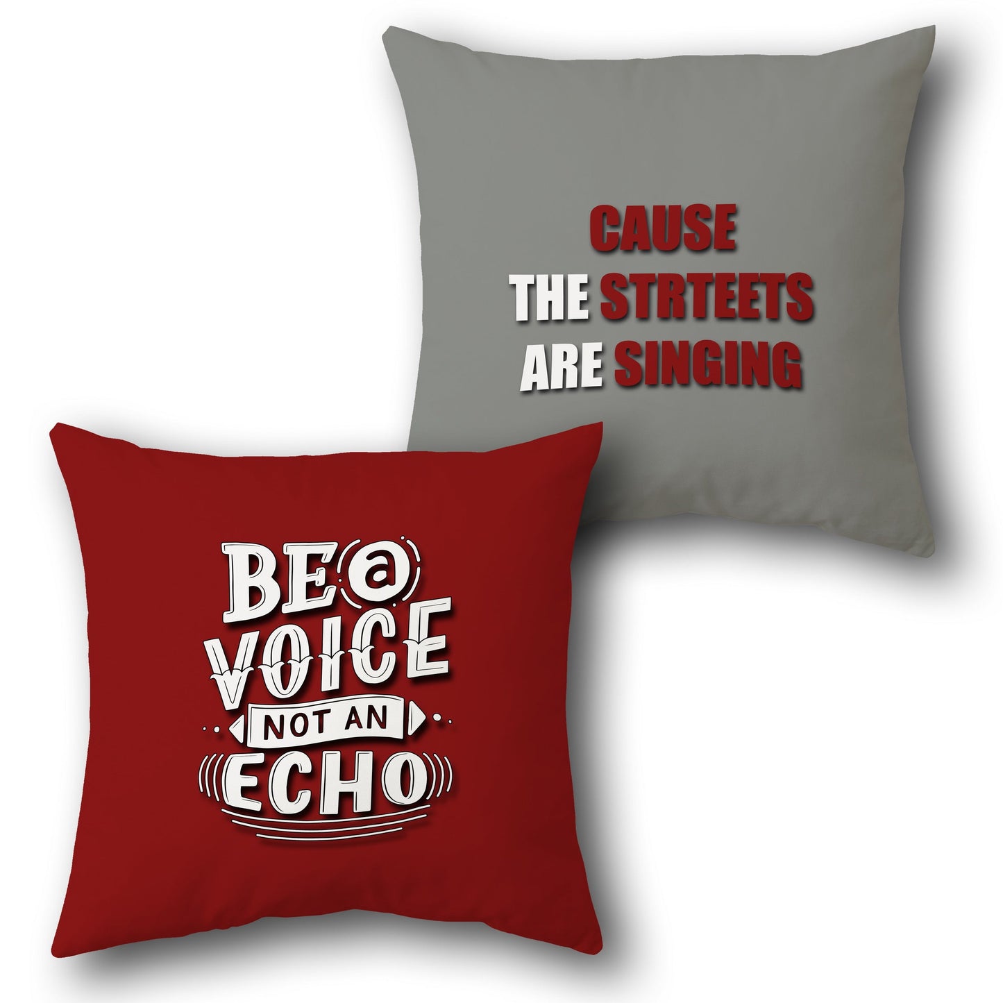 "Street Voice" Cushion (Front & Back)