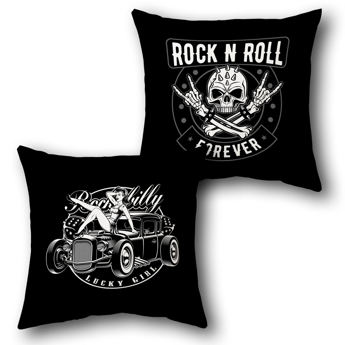 Rockabilly Forever Single Cushion (Front & Back)
