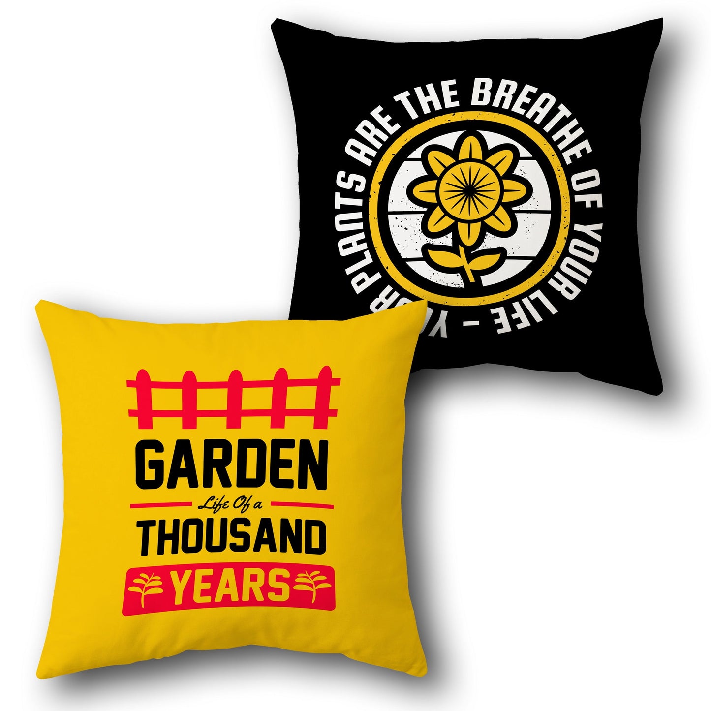 "Garden of a Thousand Years" Nature Cushion (Front & Back)
