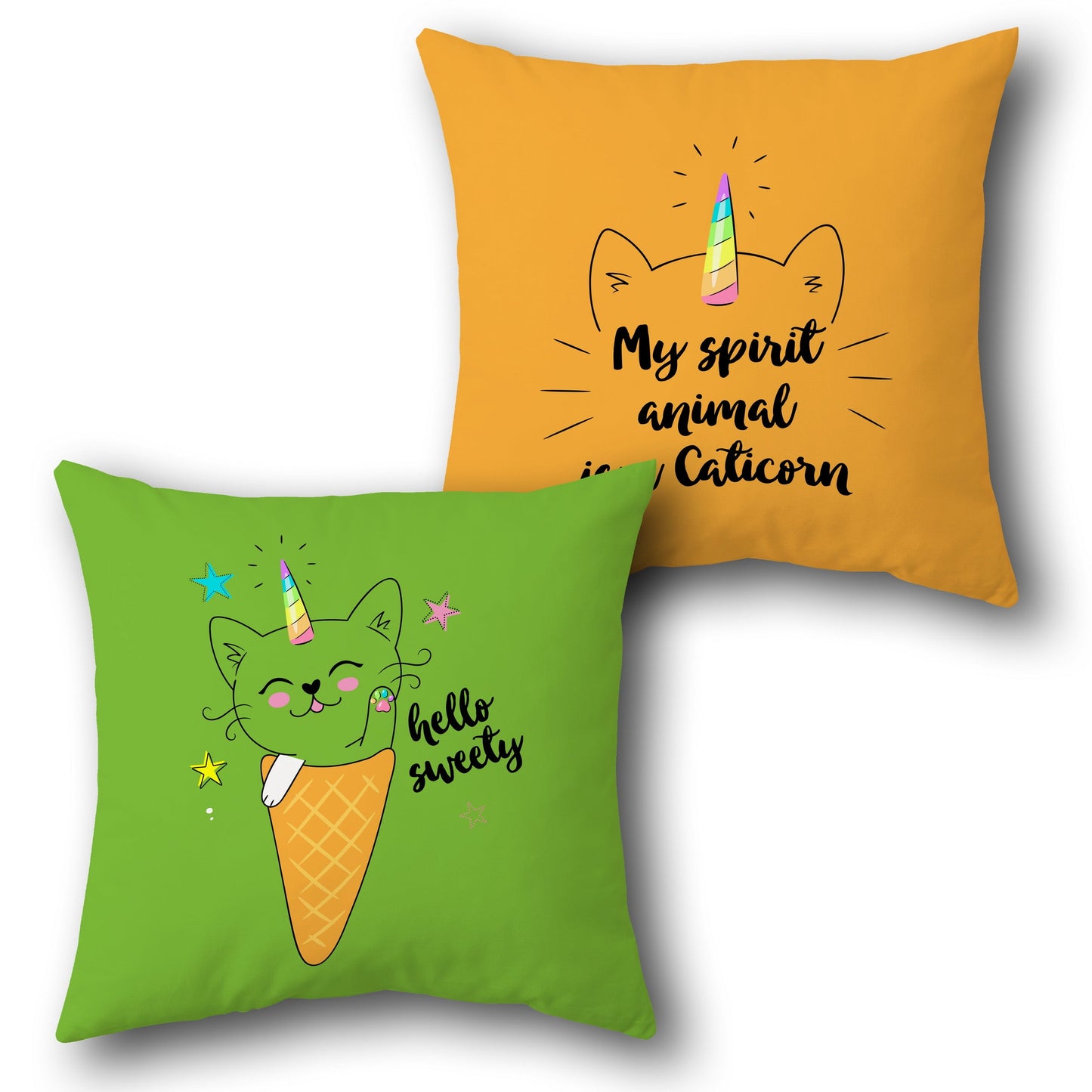 Caticorn Sweet Cushion (Front & Back)