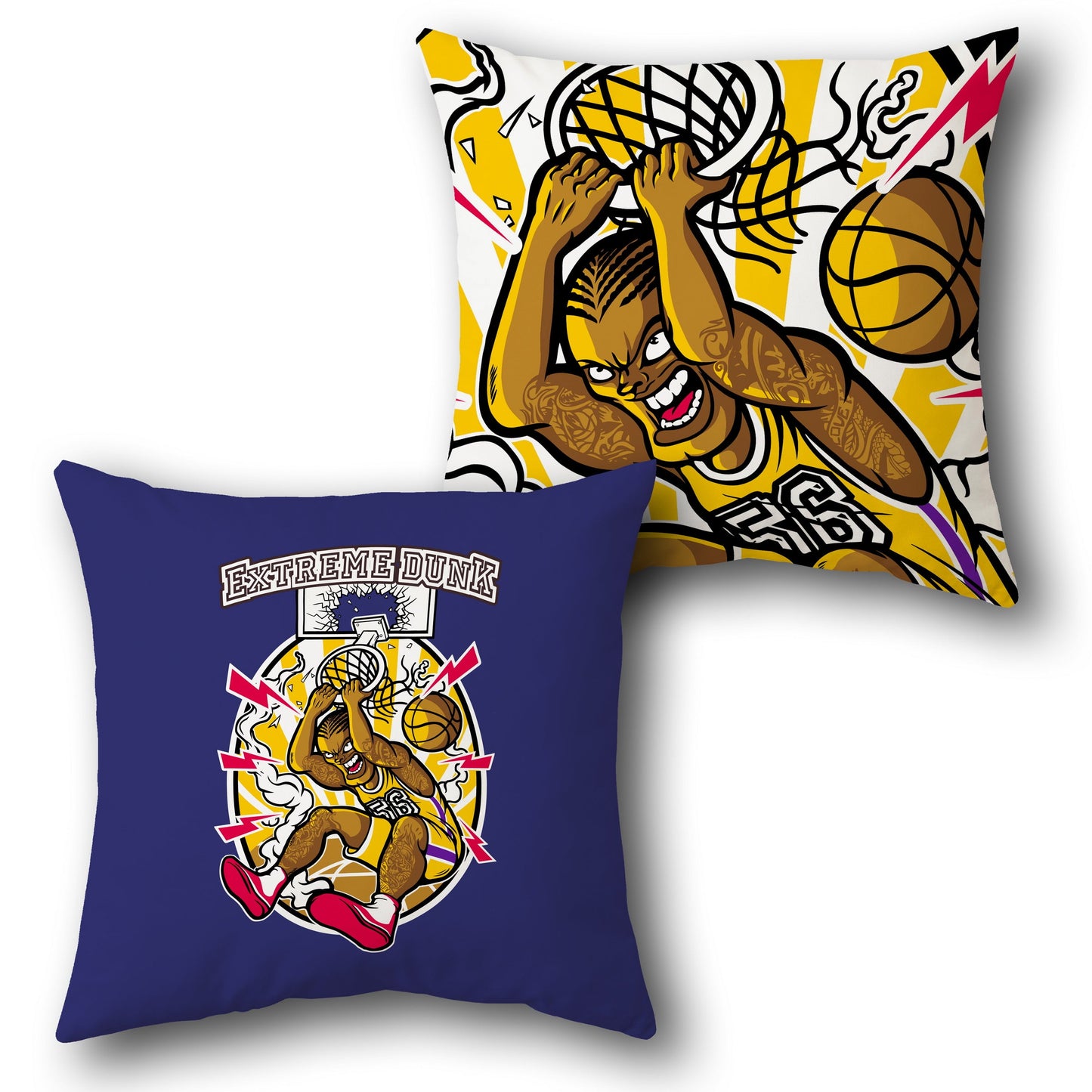 Extreme Dunk Basketball Cushion ( Front & Back)