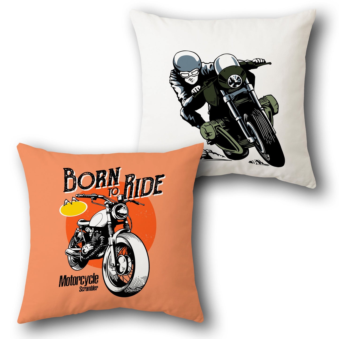 Born to Ride Cushion (Front & Back)