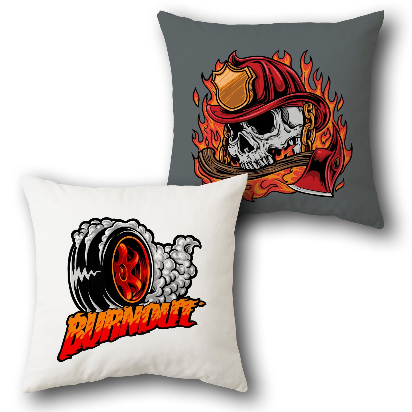 Firefighter Burnout Cushion (Front & Back)